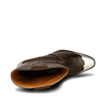 SHOE THE BEAR Nancy Western Croco Boots in Dark Brown