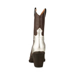 SHOE THE BEAR Nancy Western Croco Boots in Dark Brown