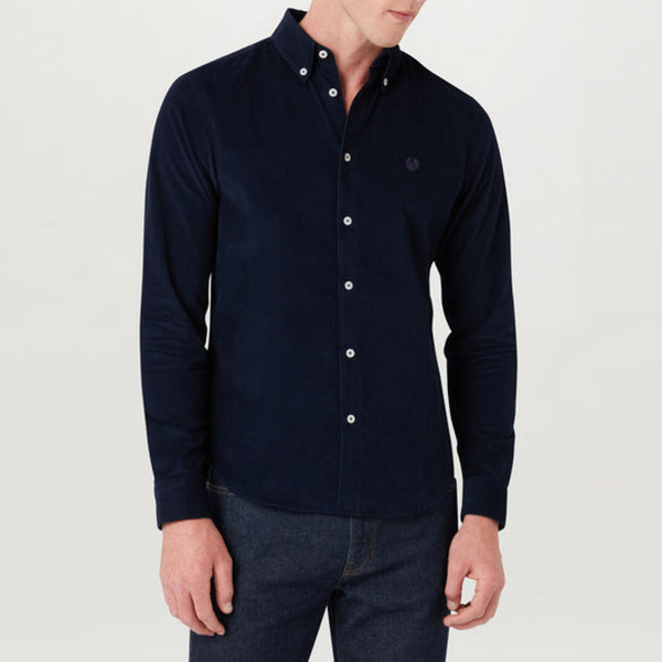 BELSTAFF Street Corduroy Shirt in Dark Ink