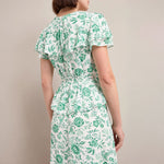 CEFINN Vivienne Maxi Dress in Green Palm Floral Print