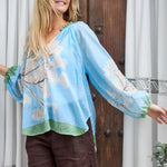BLACK COLOUR BCCamellia Blouse in Light Blue