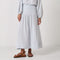 MONDO CORSINI Sula Elasticated Full Skirt in Cloud