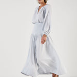 MONDO CORSINI Sula Elasticated Full Skirt in Cloud