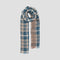LOVAT&GREEN Sunlit Linen Scarf in Blue