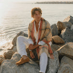 LOVAT&GREEN Sunlit Linen Scarf in Yellow