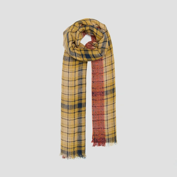 LOVAT&GREEN Sunlit Linen Scarf in Yellow