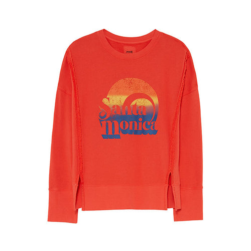 FIVE Sweatshirt in Coral