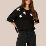 FIVE Star Sweatshirt in Acid Grey