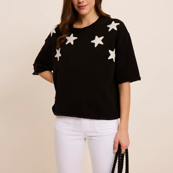 FIVE Star Sweatshirt in Acid Grey