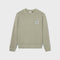 BILLYBELT Organic Cotton Vintage Sweatshirt in Olive Green