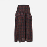 BAUM UND PFERDGARTEN Sabela Skirt in Dark Red Check