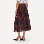 BAUM UND PFERDGARTEN Sabela Skirt in Dark Red Check