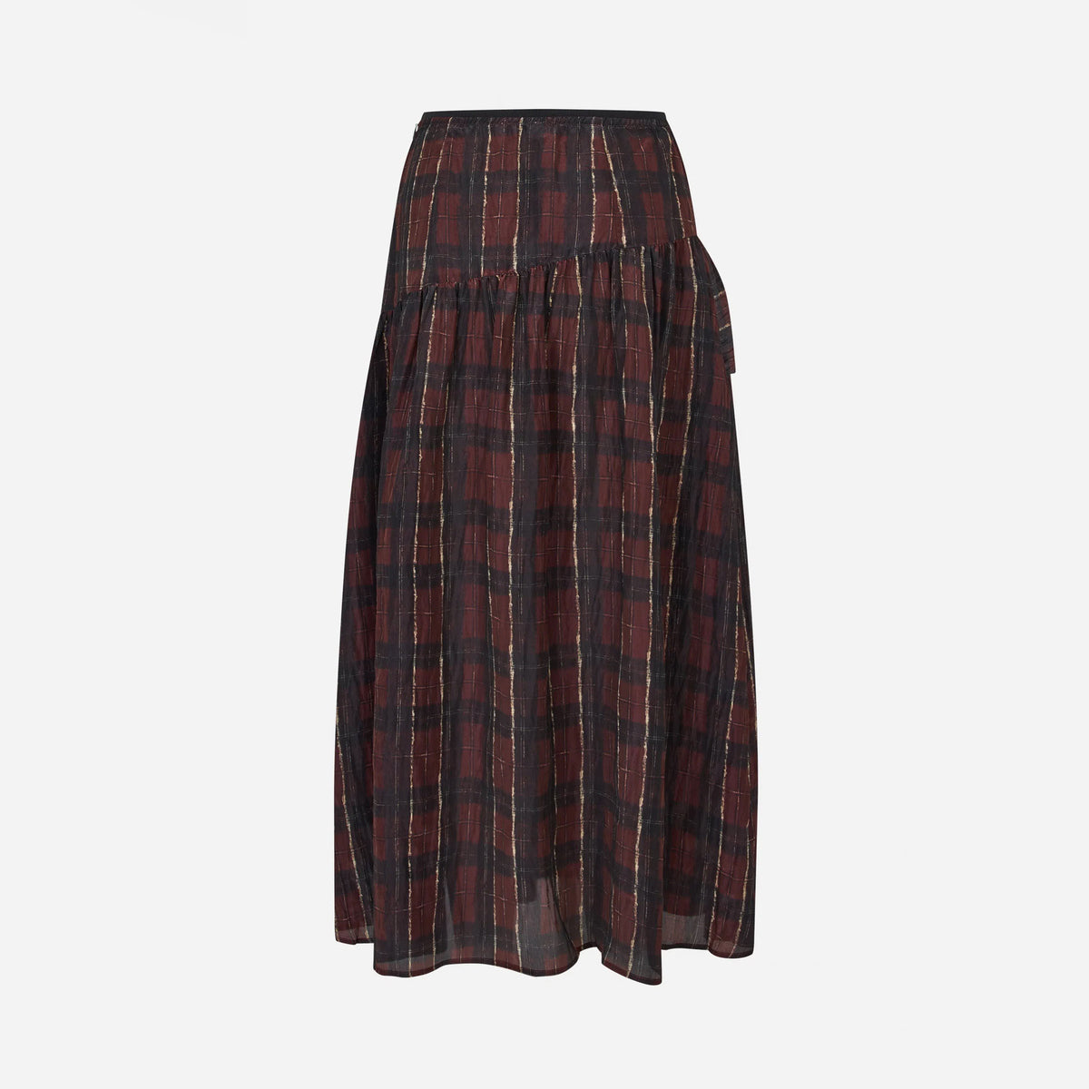 BAUM UND PFERDGARTEN Sabela Skirt in Dark Red Check