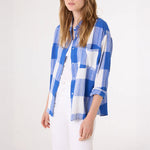 SACRECOEUR Elisa Shirt in Blue Check