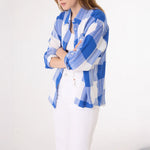 SACRECOEUR Elisa Shirt in Blue Check