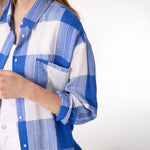 SACRECOEUR Elisa Shirt in Blue Check
