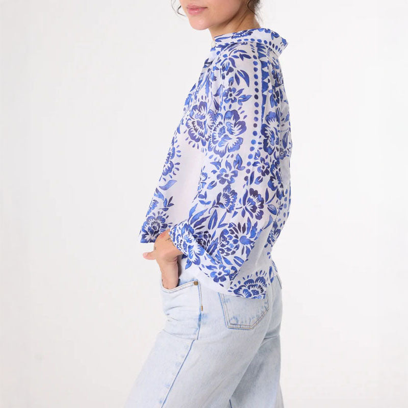 SACRECOEUR Laelia Shirt in Blue Mix