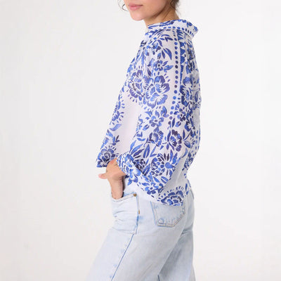 SACRECOEUR Laelia Shirt in Blue Mix