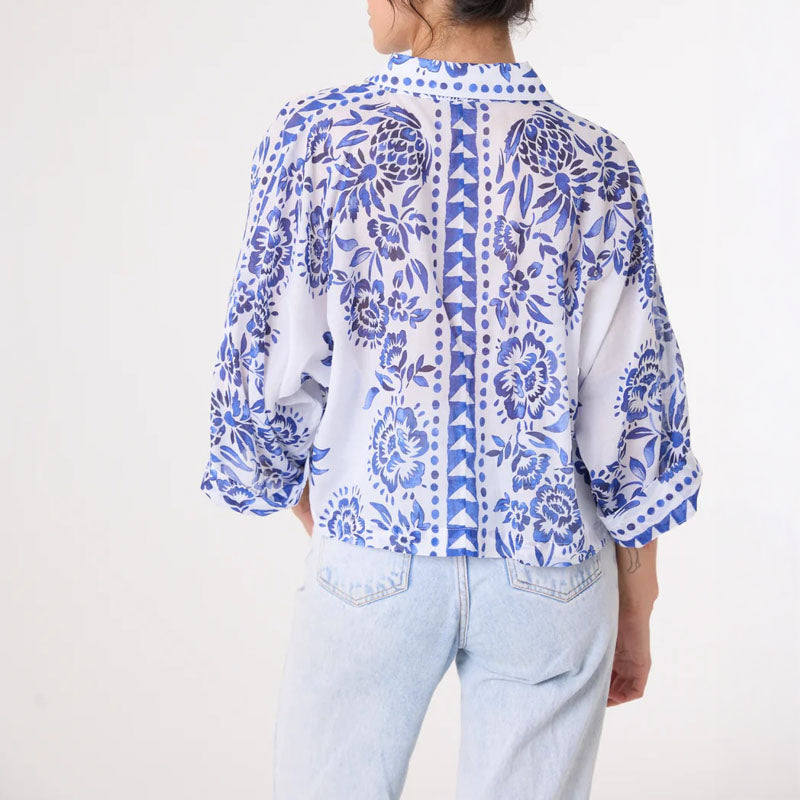 SACRECOEUR Laelia Shirt in Blue Mix