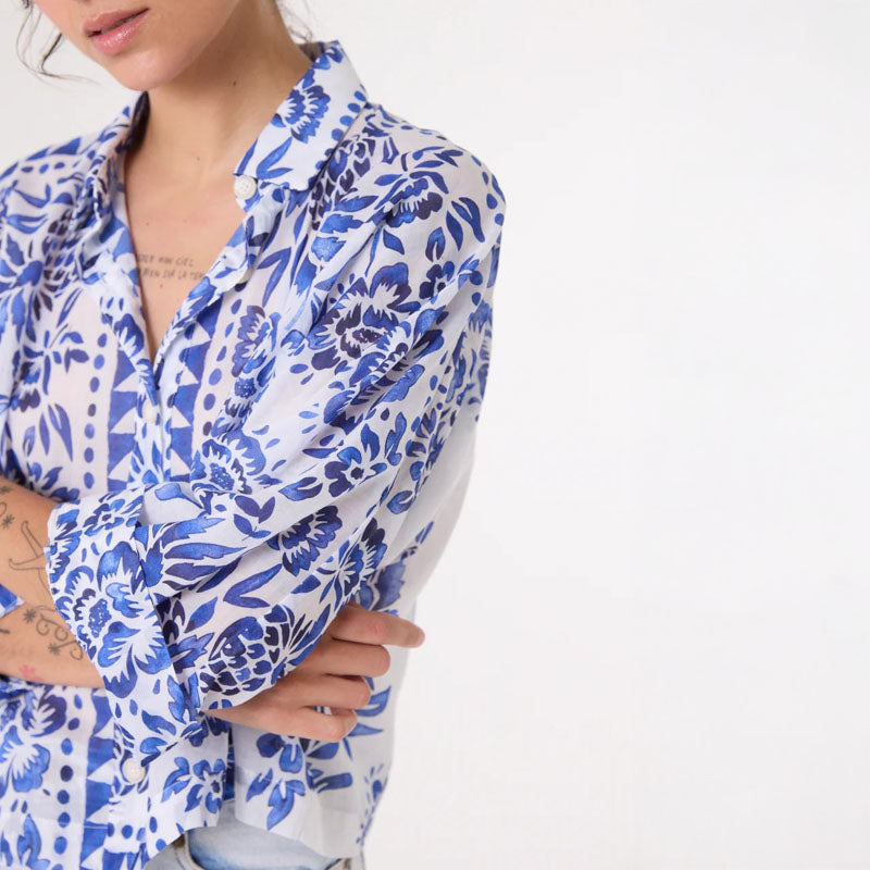 SACRECOEUR Laelia Shirt in Blue Mix