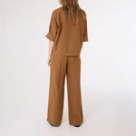 SACRECOEUR Jodie Boxy Shirt in Brown