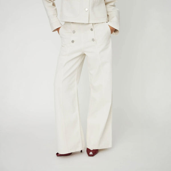 STELLA NOVA Sailors Pants in Almost White