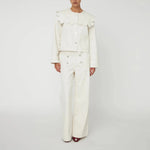 STELLA NOVA Sailors Pants in Almost White