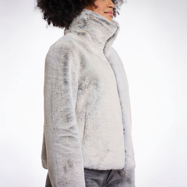 RINO & PELLE Sallie Faux Fur Jacket in Natural Degrade