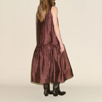 SAMDI Drew Drop Waist Dress in Chocolate