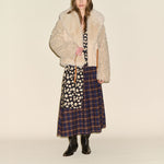 SAMDI Josephine Faux Fur Jacket in Oat