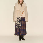 SAMDI Josephine Faux Fur Jacket in Oat