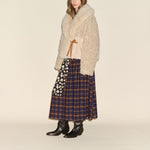 SAMDI Josephine Faux Fur Jacket in Oat