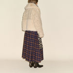 SAMDI Josephine Faux Fur Jacket in Oat