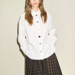 SAMDI Bex Cotton Shirt in White