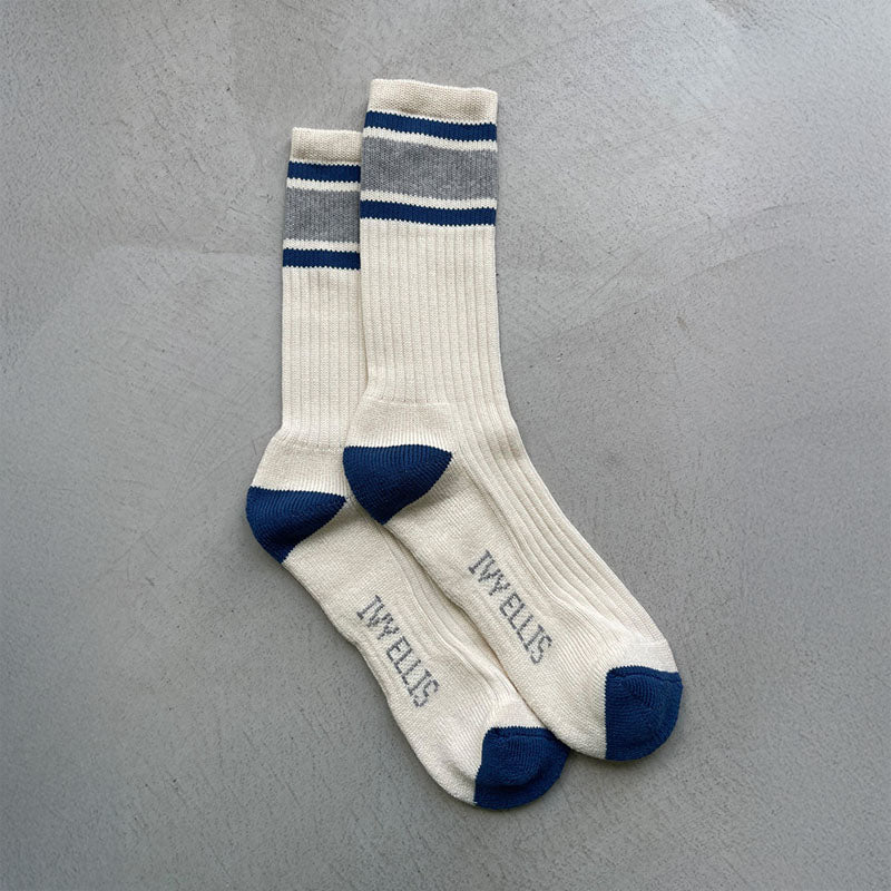 IVY ELLIS Mens Vintage Cotton Sport Socks in Sanders