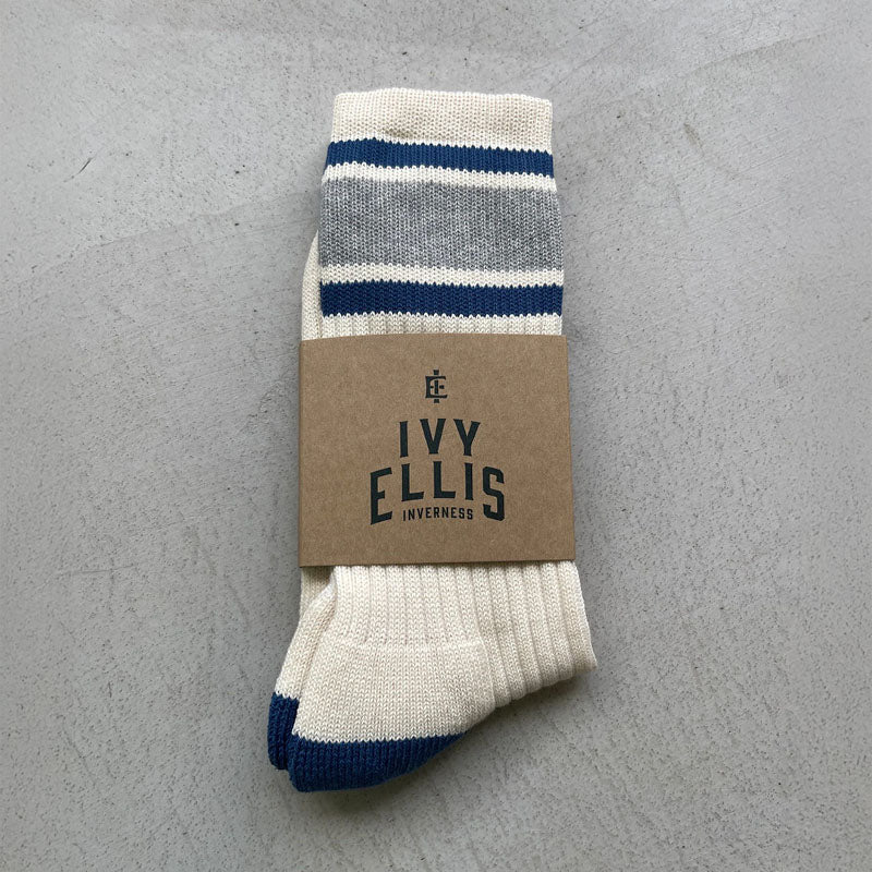 IVY ELLIS Mens Vintage Cotton Sport Socks in Sanders