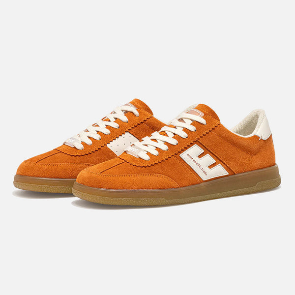 EAST PACIFIC TRADE Santos Trainers in Orange/Off White