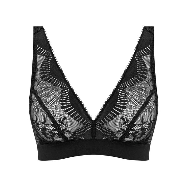 WACOAL Sensu Lace Non Wired Bralette in Black