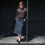 QUINTON & CHADWICK Shaggy Fairisle Jumper in Volcano