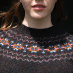 QUINTON & CHADWICK Shaggy Fairisle Jumper in Volcano