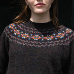 QUINTON & CHADWICK Shaggy Fairisle Jumper in Volcano