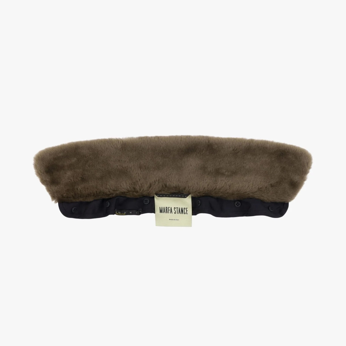 MARFA STANCE Shearling Collar in Olive