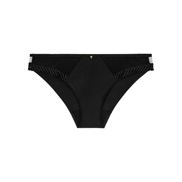 AUBADE Sheer Emotion Brazilian Brief in Black