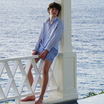 PINK HOUSE MUSTIQUE Shelltop Swim Shorts in Blue