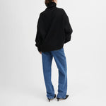 SKALL Silene T-neck Jumper in Black