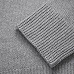 SKALL Silene T-neck Jumper in Grey Melange