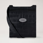 MULBERRY Small Antony NVT Croc Handbag in Black