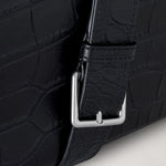 MULBERRY Small Antony NVT Croc Handbag in Black