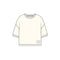 SMITH & SOUL Boxy Lace Hem T Shirt in Off White