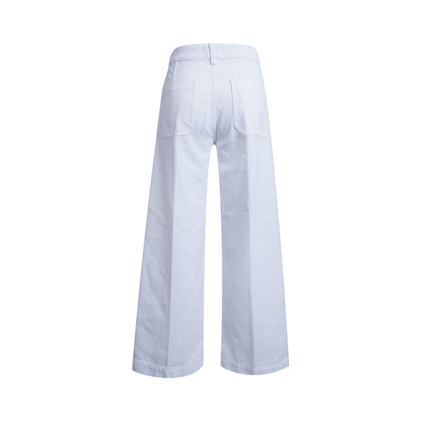 SMITH & SOUL Wide Leg Denim Pants in Off White
